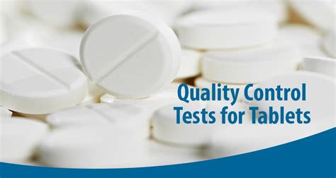 Quality Control Test For Tablets