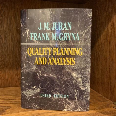Quality Planning And Analysis Juran And Gryna Onloneore