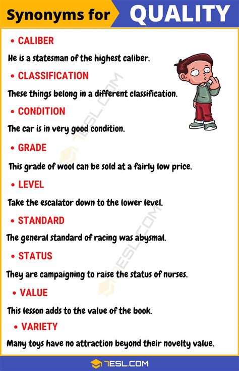 Quality Synonym