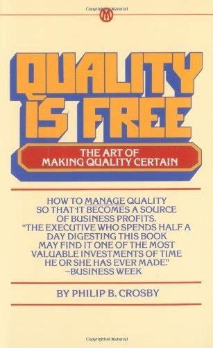 Read Online Quality Is Free The Art Of Making Quality Certain 