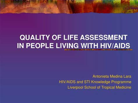 Read Quality Of Life Assessment In People Living With Hiv Aids 