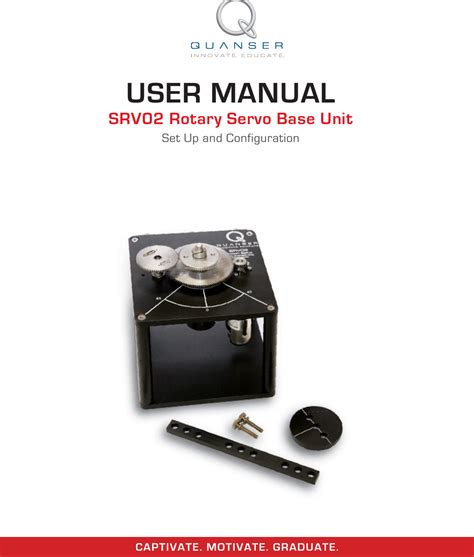 Download Quanser Srv02 Instructor Manual 