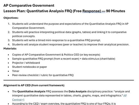 Quantitative Analysis Ap Comparative Government And Politics