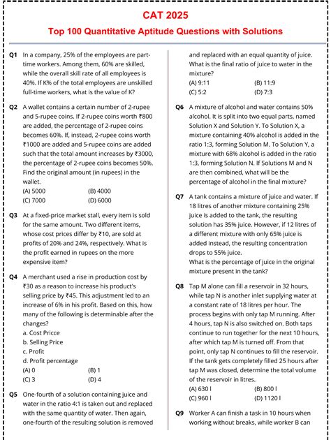 Quantitative Aptitude For Cat By Arun Sharma