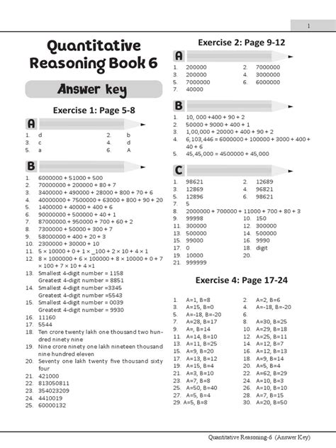 quantitative reasoning practice year 6