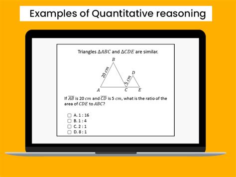 quantitative reasoning section