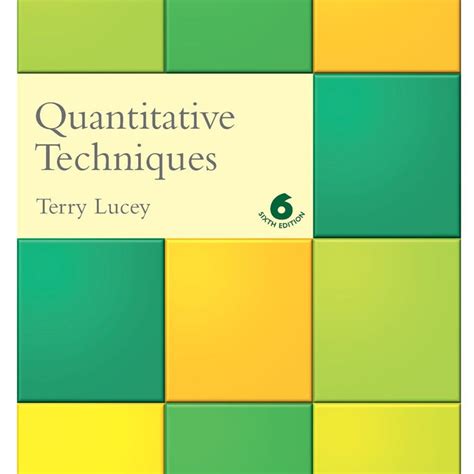 Quantitative Techniques By Terry Lucey 6th Edition Pdf