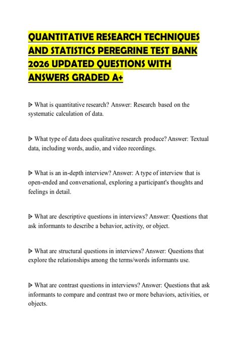 Quantitative Techniques Questions Answers