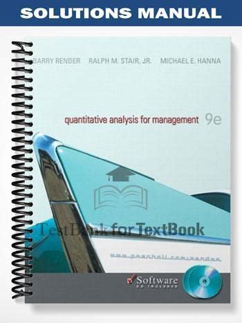 Read Quantitative Analysis For Management Solution Manual 9Th Edition 
