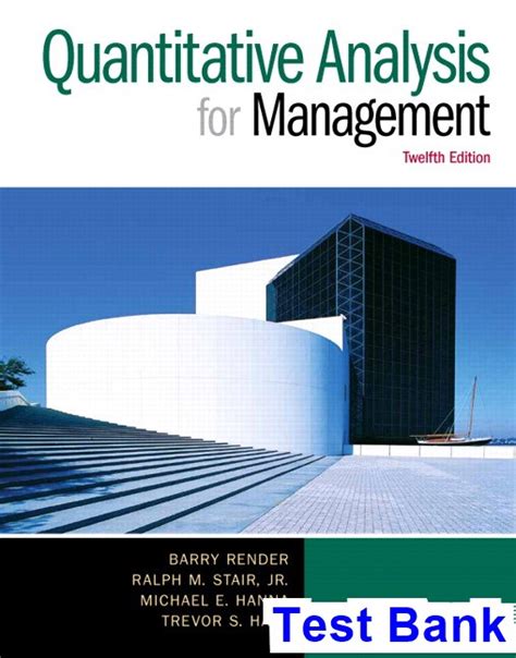 Read Online Quantitative Analysis For Management Test Bank 