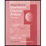 Read Quantitative Chemical Analysis 7Th Edition Solutions 