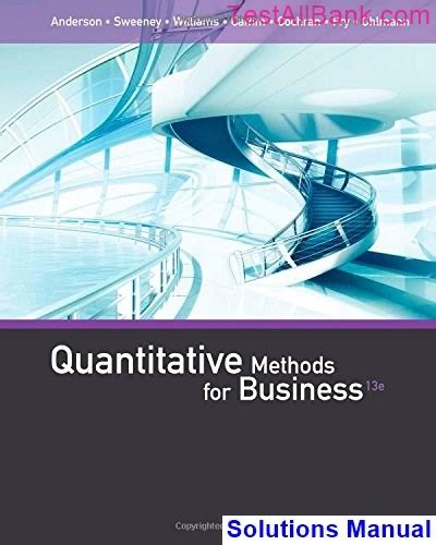 Download Quantitative Methods For Business Solutions Manual Pdf 