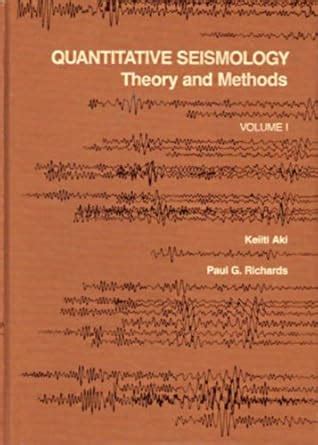 Read Online Quantitative Seismology Aki And Richards 