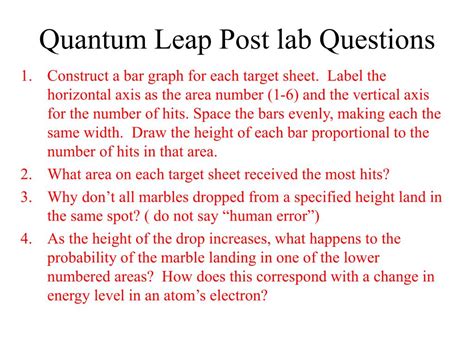 Quantum Leap Lab Answers