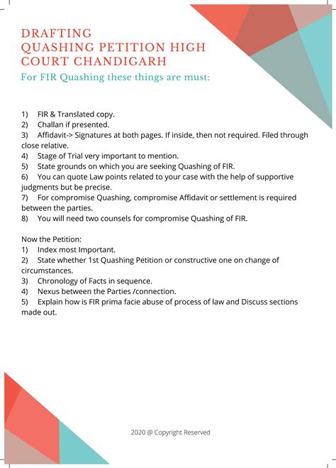 Quashing Petition Meaning