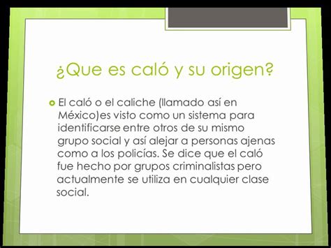 Que Es Calo