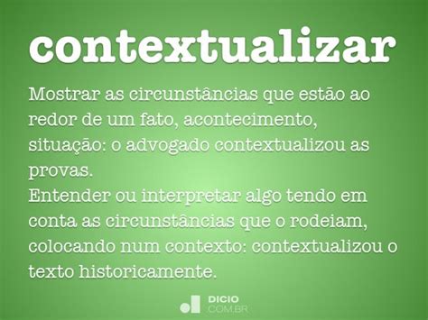 Que Es Contextualizar