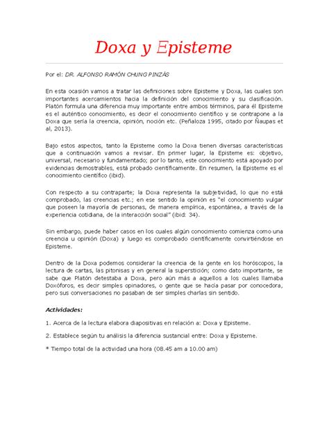 Que Es Doxa