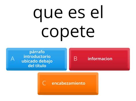 Que Es El Copete