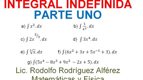 Que Es Integral Indefinida