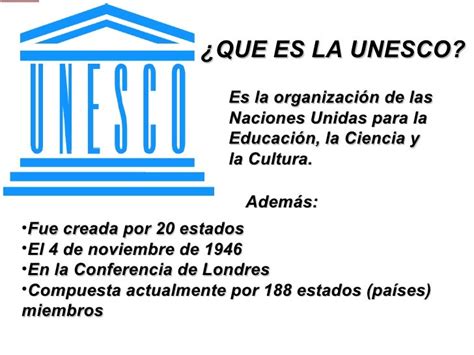 Que Es La Unesco