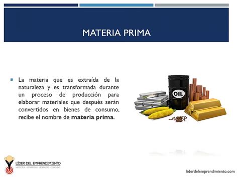 Que Es Materia Prima