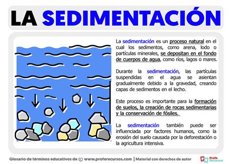 Que Es Sedimentacion