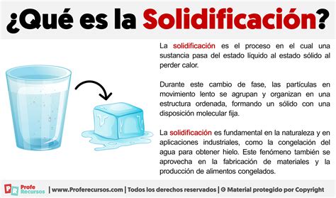 Que Es Solidificacion