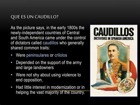 Que Es Un Caudillo