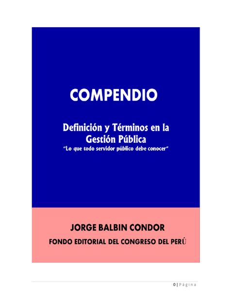 Que Es Un Compendio
