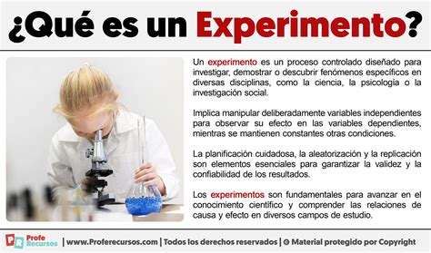 Que Es Un Experimento