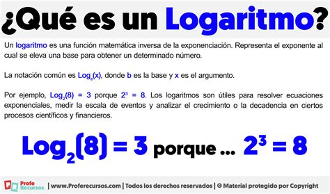 Que Es Un Logaritmo