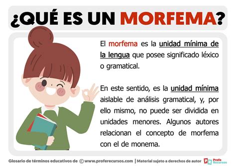 Que Es Un Morfema