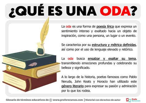 Que Es Una Oda