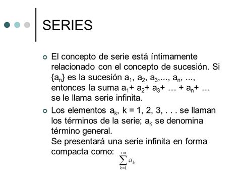 Que Es Una Serie