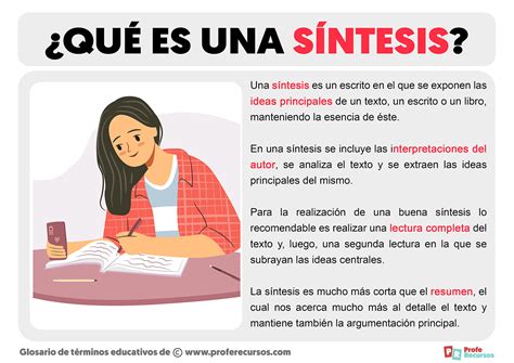 Que Es Una Sintesis