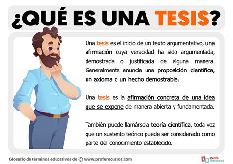 Que Es Una Tesis