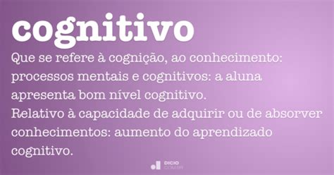 Que Significa Cognitivamente