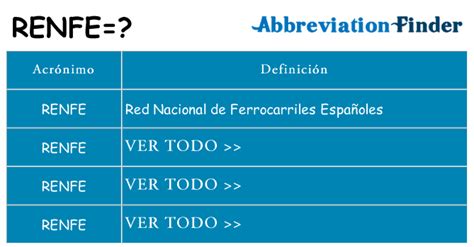 Que Significa Renfe