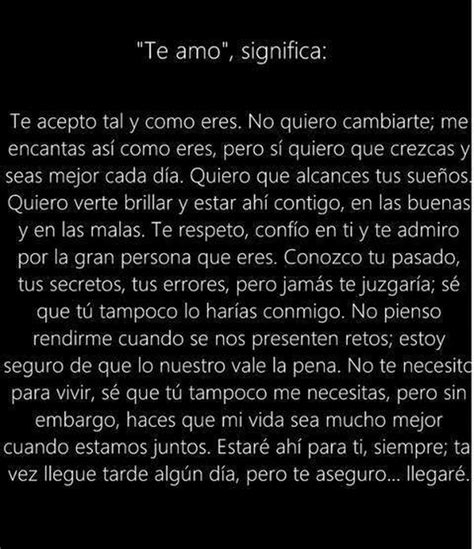 Que Significa Te Amo