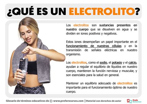Que Son Los Electrolitos
