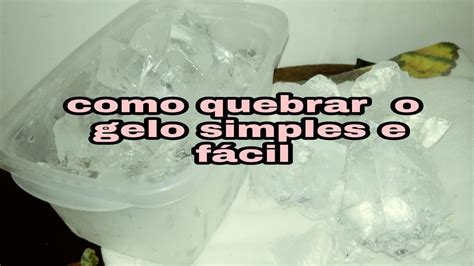 Quebra Gelo Célula Simples E Rápido