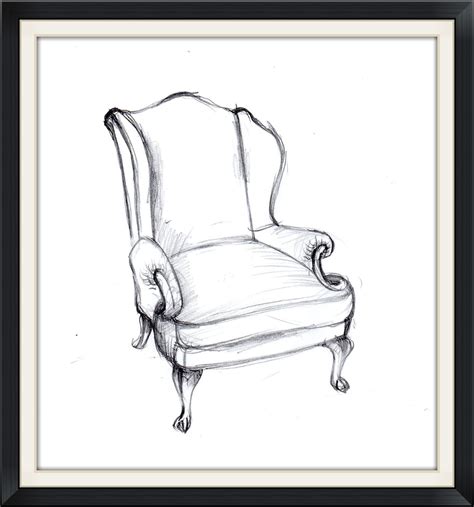 Queen Anne Chair Drawing