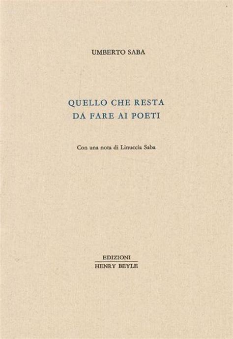 quello che resta da fare ai poeti