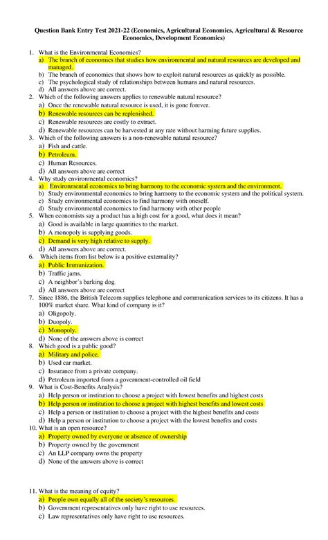 question bank test your general awareness quotient