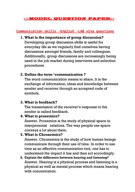 Question Paper Of Communication And Education