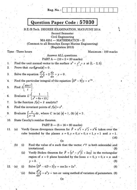 Download Question Paper Diploma 2Nd Semester Mathematics 