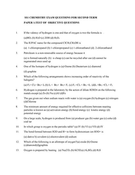 Read Online Question Paper Ss2 Second Term 2014 