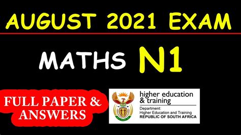 Download Question Papers For N1 Fitting 