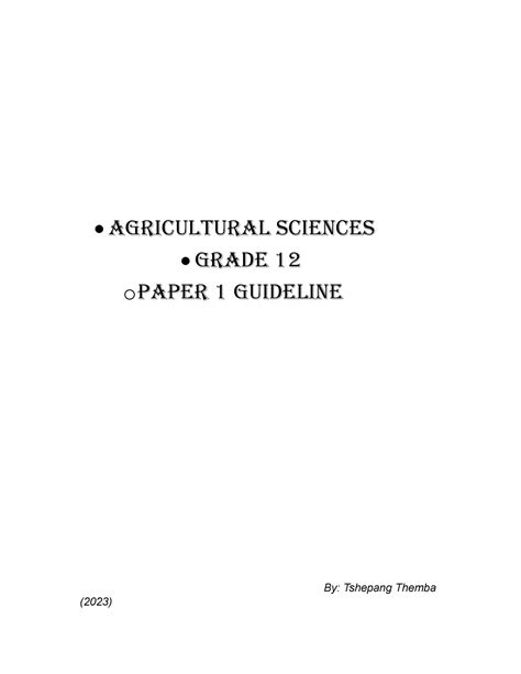 Read Online Question Papers Of Agricultural Science Paper File Type Pdf 